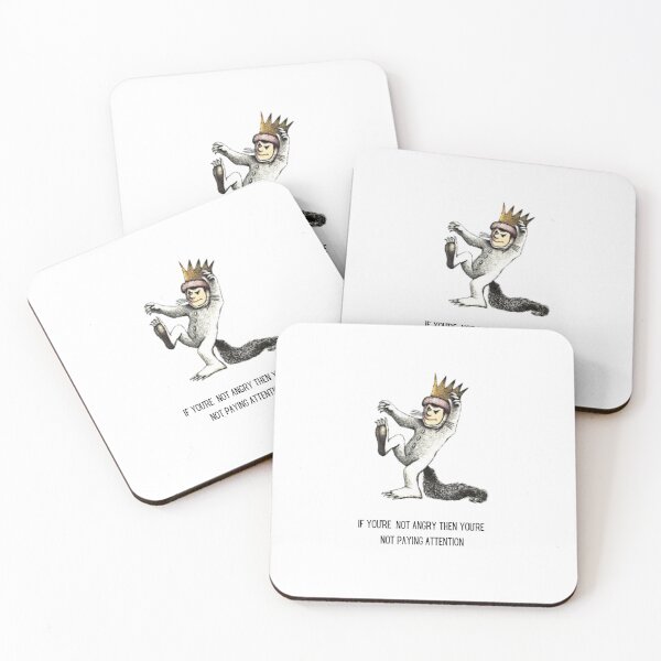 Item preview, Protest Tshirt / Where the wild things are / activist booklover sticker/  angry not paying attention sticker / protest tee / Maurice Sendak designed and sold by LaundrySalt.
