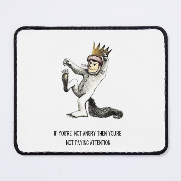 Item preview, Protest Tshirt / Where the wild things are / activist booklover sticker/ angry not paying attention sticker / protest tee / Maurice Sendak designed and sold by LaundrySalt.