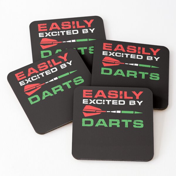 Item preview, Easily Excited By Darts Dartist Bullseye Dart Throwing Team designed and sold by TomGiantDesigns.