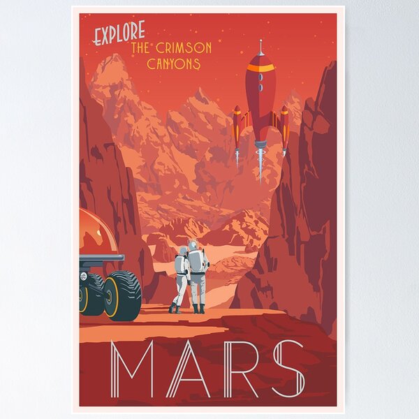 Item preview, Explore the Crimson Canyons of Mars designed and sold by AliceNunes.