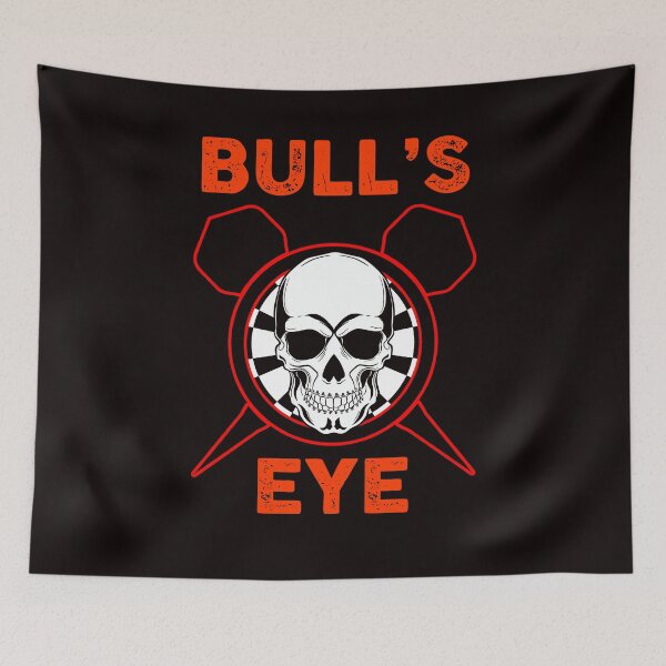 Item preview, Bullseye Dartboard Skull Darts Player Dart Team Throwing designed and sold by TomGiantDesigns.