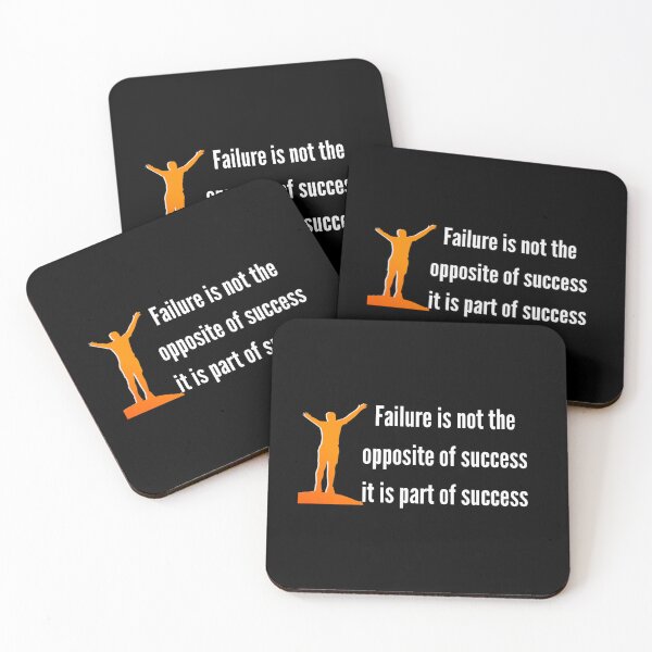 Item preview, Failure is not the opposite of success it is part of success - Inspirational Quotes designed and sold by DigitalArtTrend.