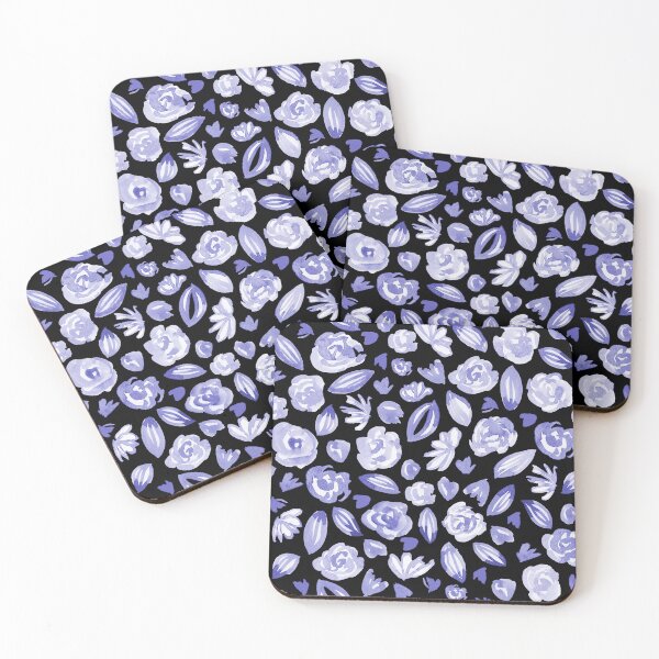 Item preview, Watercolour Very Peri Roses Daisies  designed and sold by Lozzie Eliza Designs.