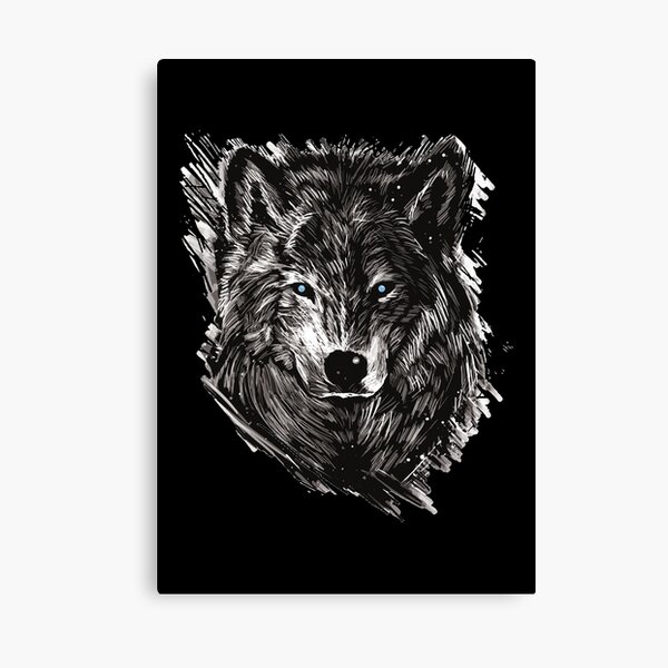 The Edge - Wolf Landscape Canvas Art Print – Chuck Black Art