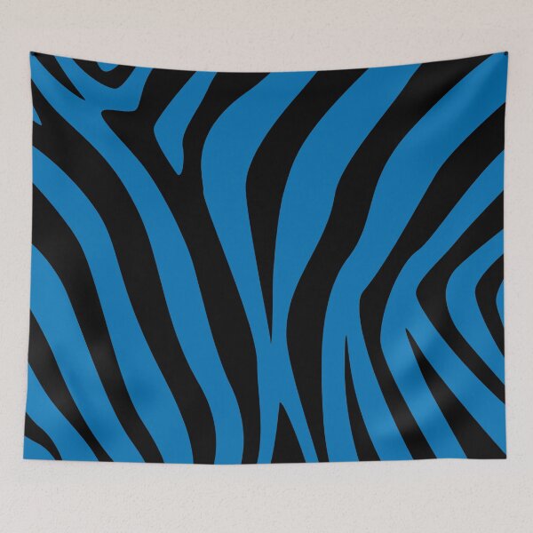 Item preview, Blue zebra stripes blanket designed and sold by LordSH.