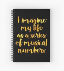 Das Leben als Musical (Gold) Spiralblock