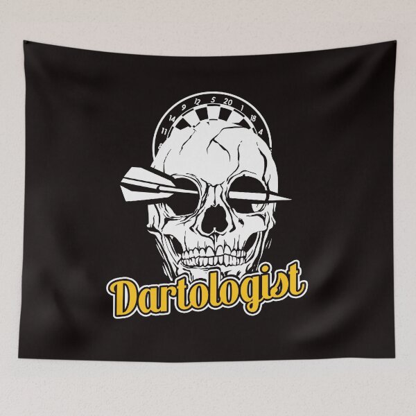 Item preview, Dartologist Darts Player Skull Arrow Dartboard Dart Team designed and sold by TomGiantDesigns.