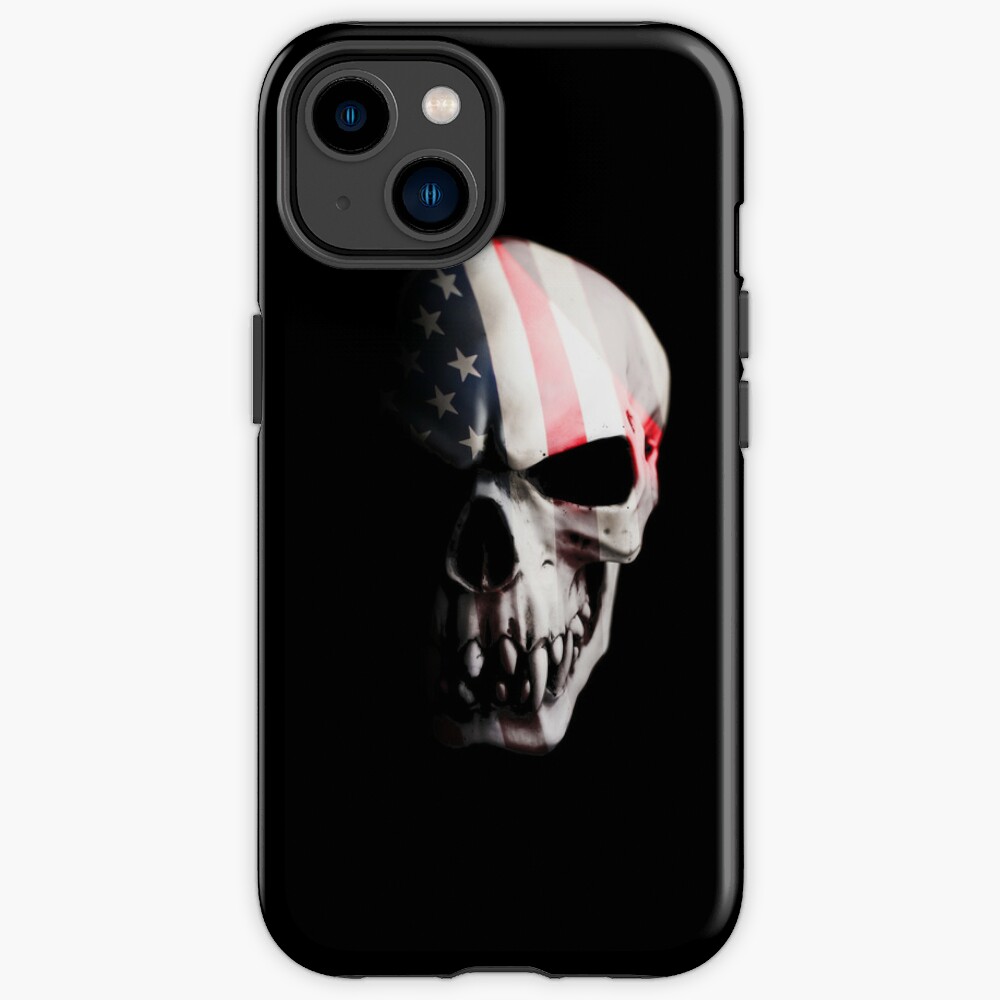 Patriot skull iPhone Case