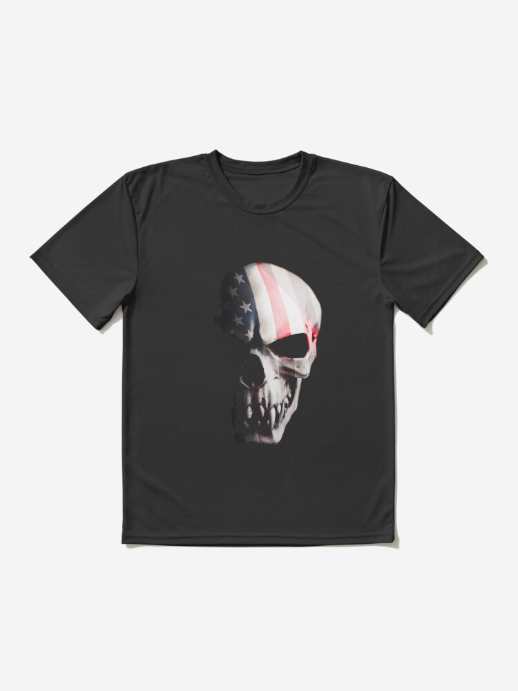Alternate view of Patriot skull Active T-Shirt