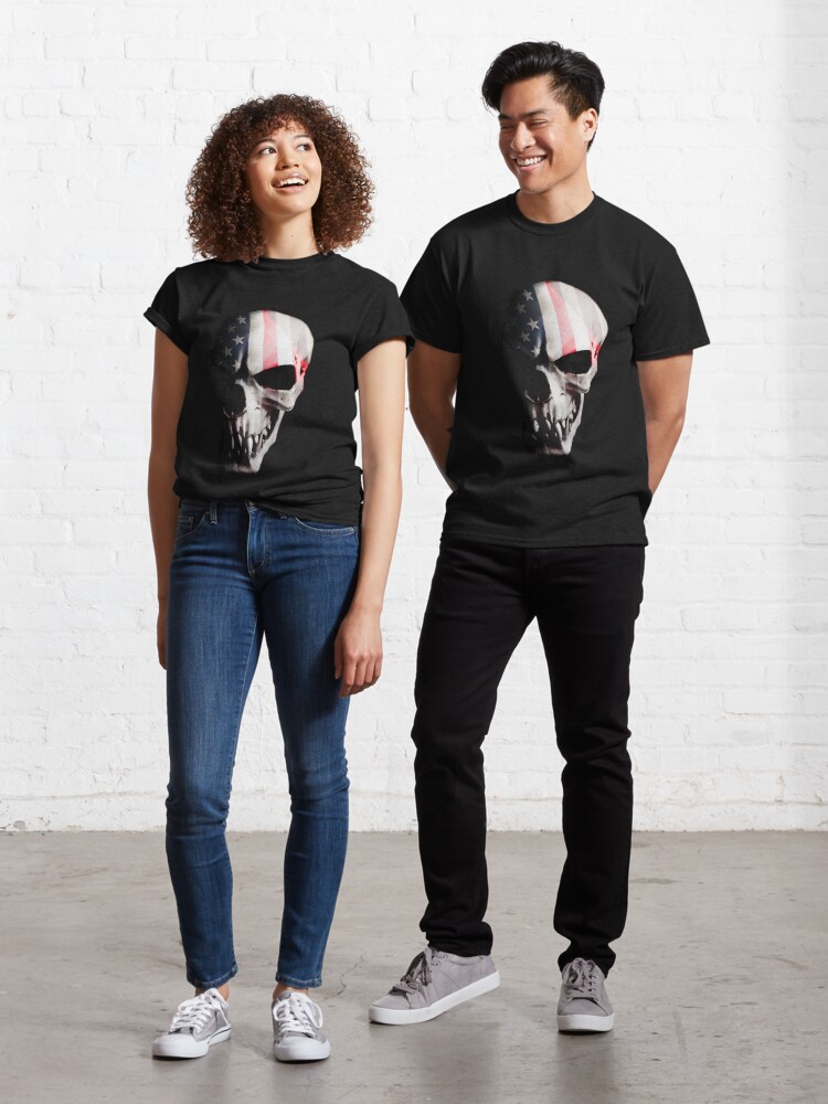 Thumbnail 1 of 7, Classic T-Shirt, Patriot skull designed and sold by abstractee.