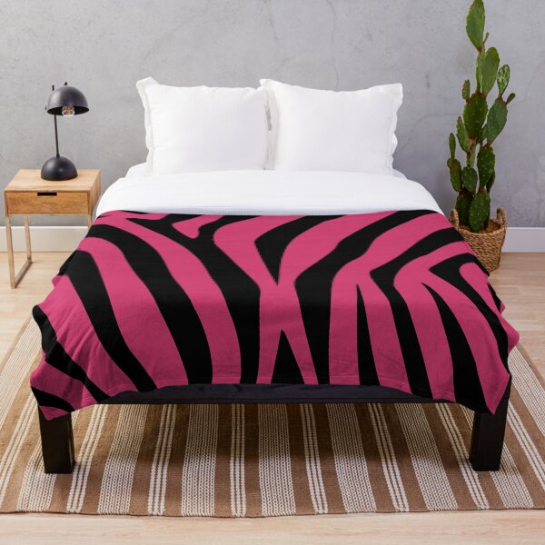 Item preview, Pink zebra stripes blanket designed and sold by LordSH.