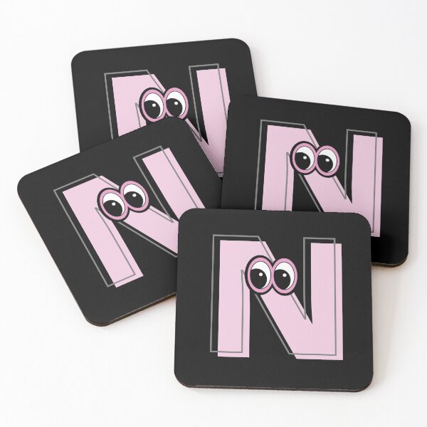 Item preview, Pink letter N with eyes designed and sold by Coffee Lifestyle.