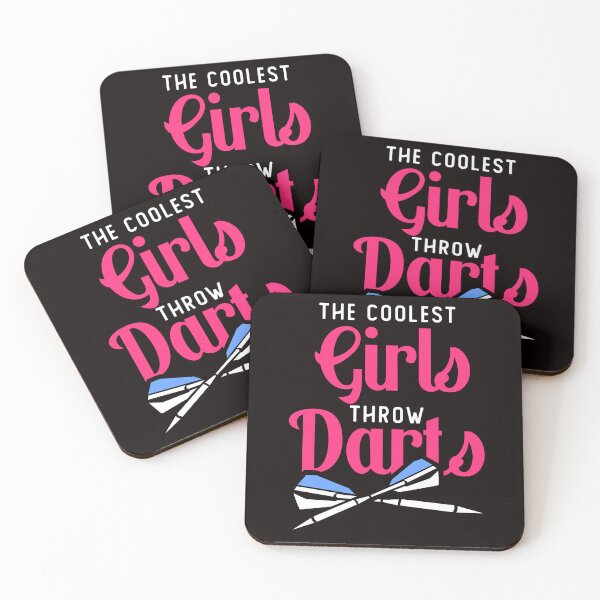 Item preview, Coolest Girls Throw Darts Arrow Dartboard Dart Player Board designed and sold by TomGiantDesigns.