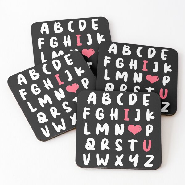 Item preview, alphabet I love U designed and sold by FauzIDEA.