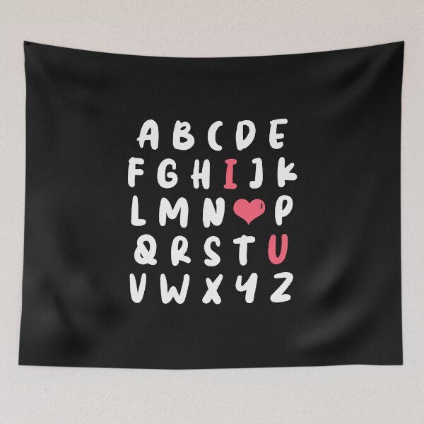 Item preview, alphabet I love U designed and sold by FauzIDEA.