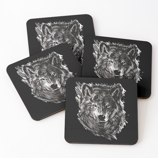 Item preview, Black Wolf with Blue Eyes 3 designed and sold by OutofFocusShop.