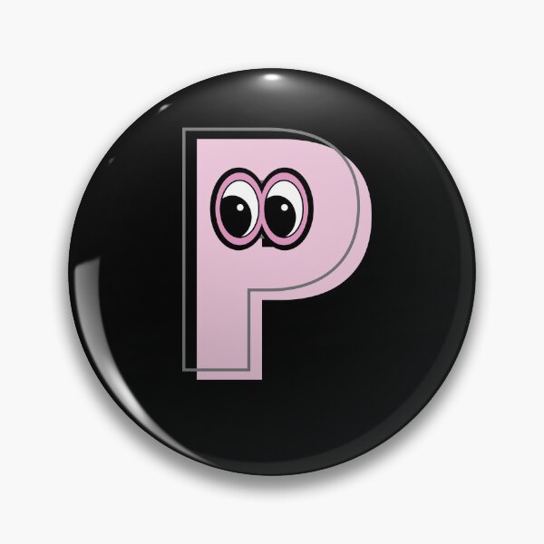 Item preview, Pink letter P with eyes designed and sold by Coffee Lifestyle.
