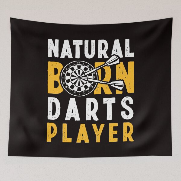 Item preview, Natural Born Darts Player Dartboard Target Bullseye Dartist designed and sold by TomGiantDesigns.