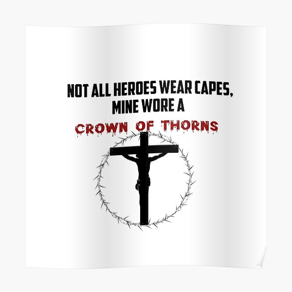 Crown Of Thorns Poster For Sale By Melinascorner Redbubble 5909