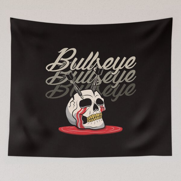 Item preview, Bullseye Skull Dart Arrow Dartboard Darts Player Dartist designed and sold by TomGiantDesigns.