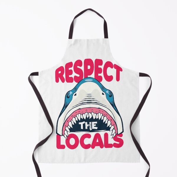 Item preview, Respect The Locals Shark Shirt, Shark designed and sold by graphic-genie.