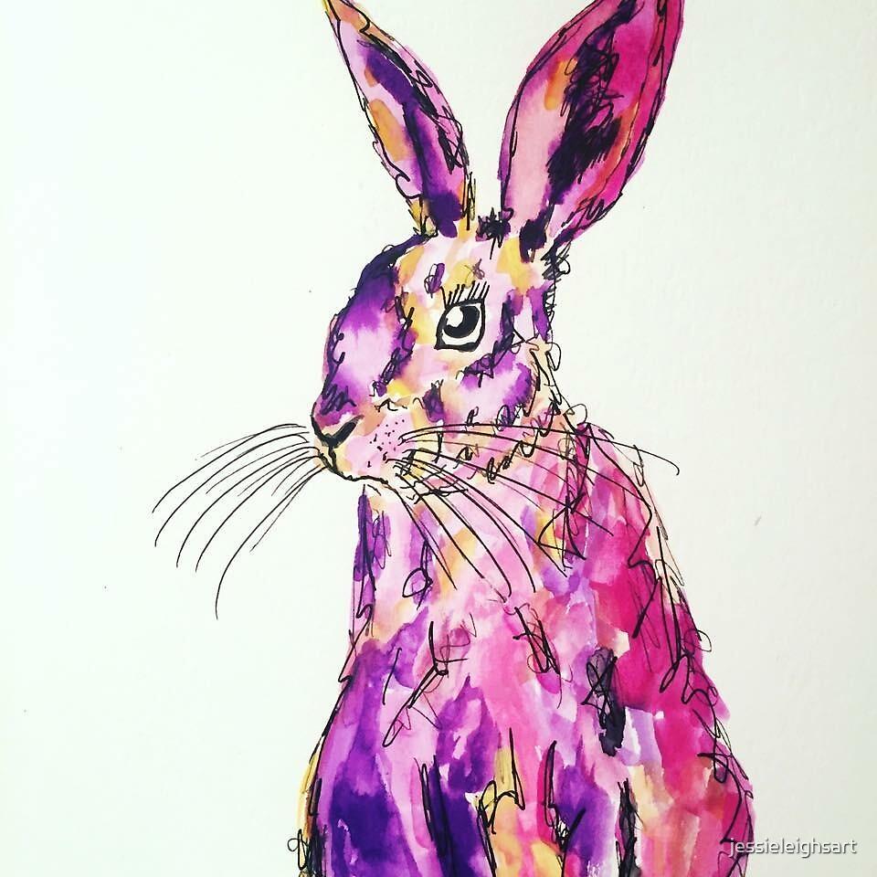 "RABBIT" by jessieleighsart | Redbubble