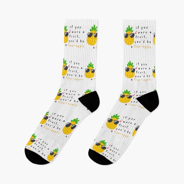 Item preview, If you were a fruit, you'd be a FINE-apple - cute pineapple pun - Valentine's Day Puns and Gifts designed and sold by designsbyreaia.
