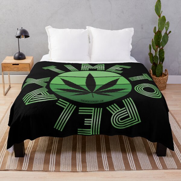 Aperçu de l'œuvre Retro Vintage Sunset Green Pot leaf-Time pour se détendre créée et vendue par YomeHayin.