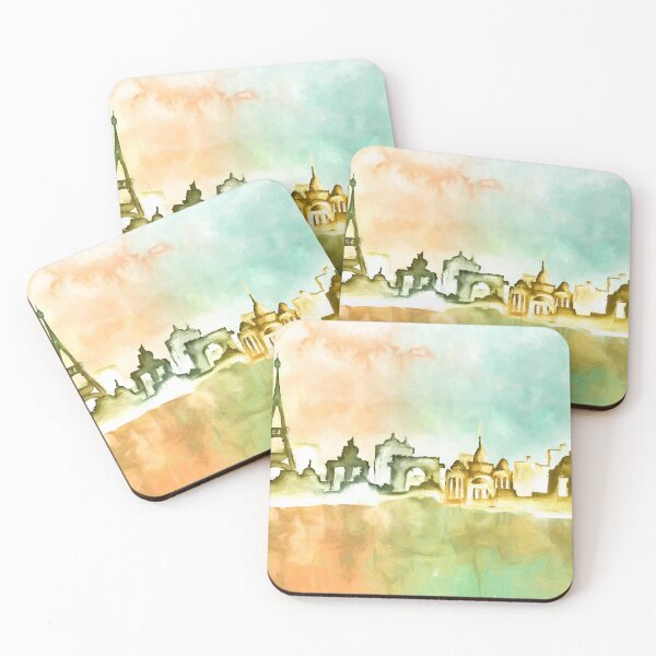Item preview, Waterpainted Paris Skyline designed and sold by Arjen Roos.