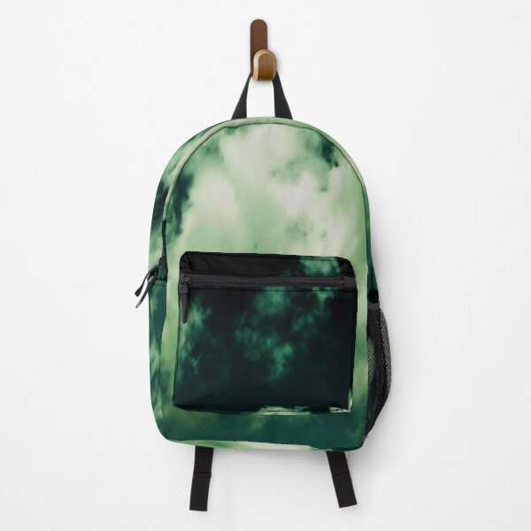 Item preview, Modern dramatic abstract white puffy clouds on a dark teal sky designed and sold by by-jwp.