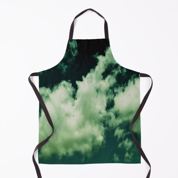 Item preview, Modern dramatic abstract white puffy clouds on a dark teal sky designed and sold by by-jwp.