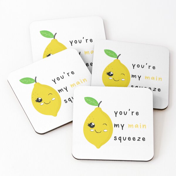 Item preview, you're my main squeeze - cute lemon - Valentine's Day Puns and Gifts designed and sold by designsbyreaia.