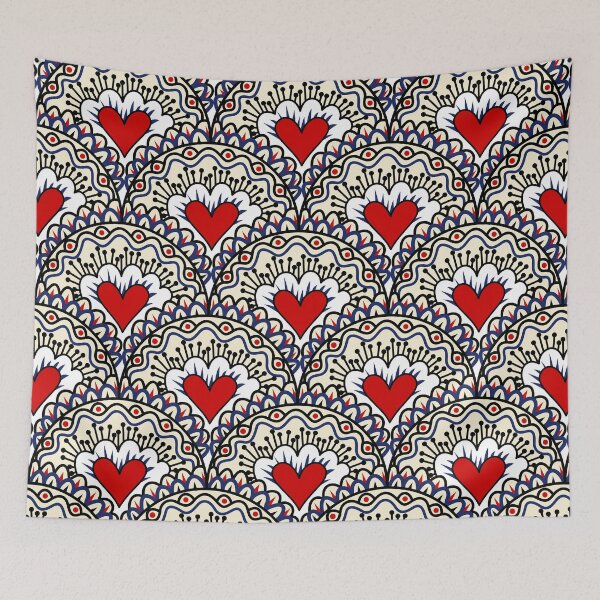 Item preview, Hearts Ethnic Arch Pattern designed and sold by mrhighsky.