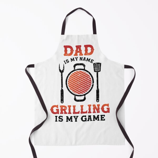 Item preview, Dad Is My Name Grilling Is My Game Funny Dad Grilling BBQ Smoker Barbecue Chef designed and sold by Crazy Trendy Designs.
