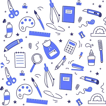 Artwork thumbnail, Student tools pattern by Fivefix-Store
