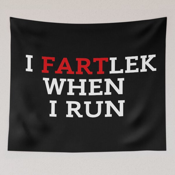 Item preview, I Fartlek When I Run Black Background designed and sold by ZestyFruit.