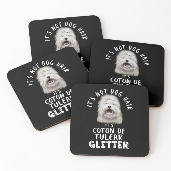 Item preview, It's not dog hair it's COTON DE TULEAR glitter funny dog quote designed and sold by theshirtinator.