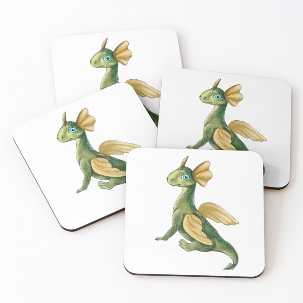 Item preview, Green dragon. Cartoon dragon. Cute baby dragon. Fantastic dinosaur. A dragon with wings. A beautiful lizard. designed and sold by ZheltakovaIana.