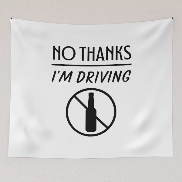 Item preview, No thanks I'm Driving Sticker designed and sold by trendingatees.