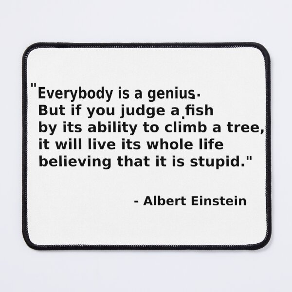 Item preview,  Everybody is a Genius Quote  designed and sold by Skeelo702.