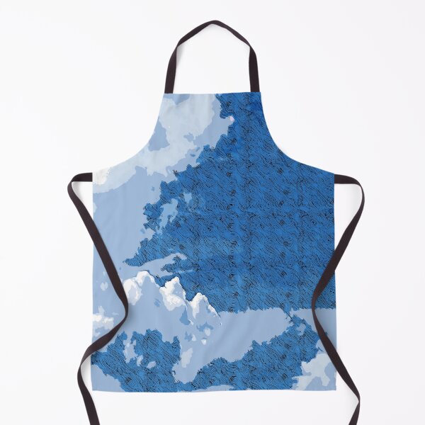 Item preview, White clouds in the blue sky color art designed and sold by artdragongift 15.