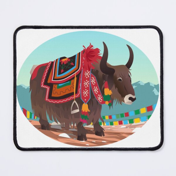 Artikelvorschau, Bison Yak Gebirge Tiere bunte Decke Natur Bison Kunst entworfen und verkauft von Natmals.