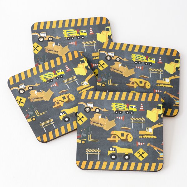 Item preview, Construction Trucks Heavy Machinery Kids Boy designed and sold by idovedesign.