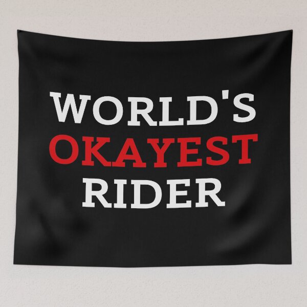 Item preview, World's Okayest Runner Black Background designed and sold by ZestyFruit.
