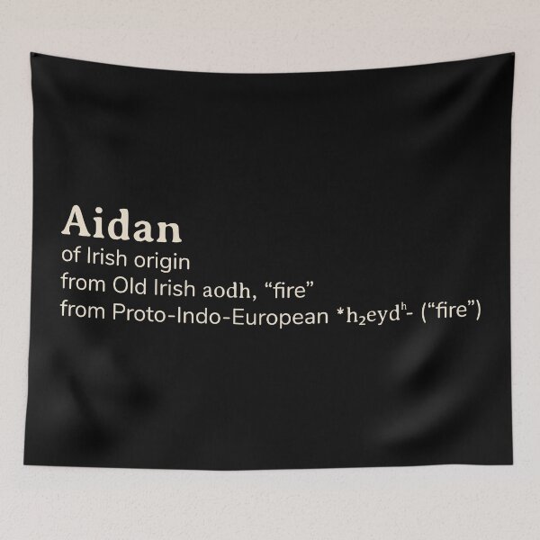 Item preview, Aidan name etymology designed and sold by YourNameStory.