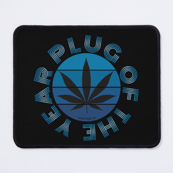 Item preview, Retro Vintage Sunset Blue Pot leaf-Plug of the year designed and sold by YomeHayin.
