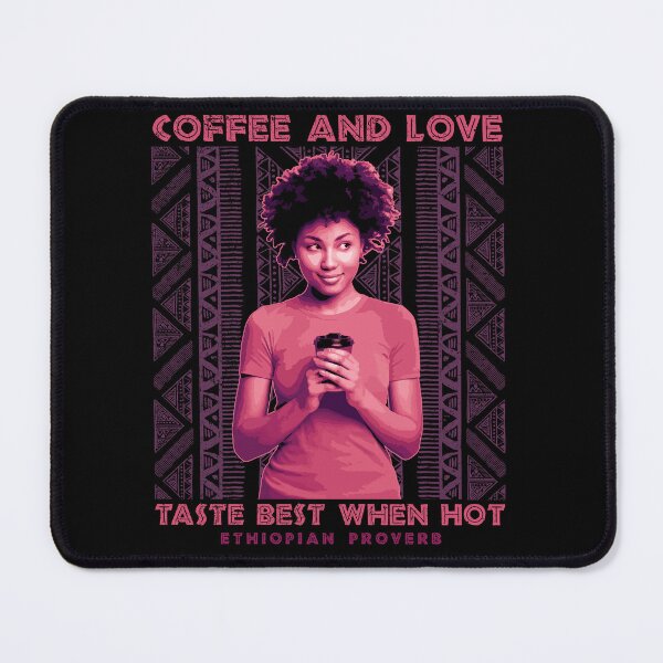 Item preview, Coffee and Love, Traditional African Proverb, Pattern, Ethiopia designed and sold by Proverbial Wisdom Design.