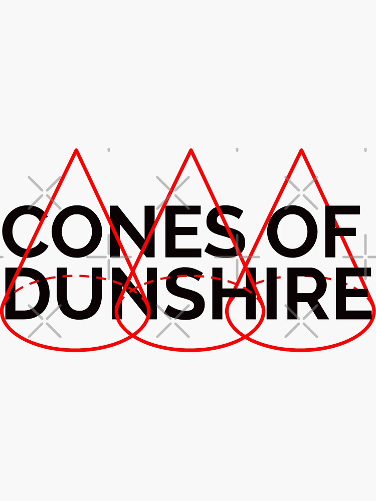 "Cones of Dunshire Funny Cool Best color art" Sticker by artdragongift