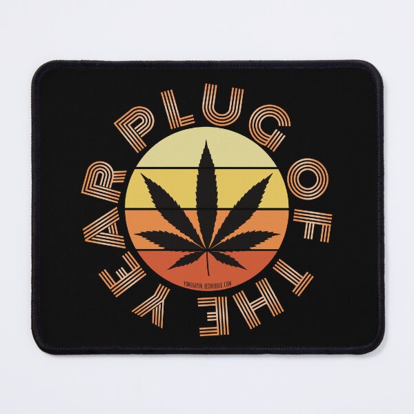Item preview, Retro Vintage Sunset Orange Pot leaf-Plug of the year designed and sold by YomeHayin.