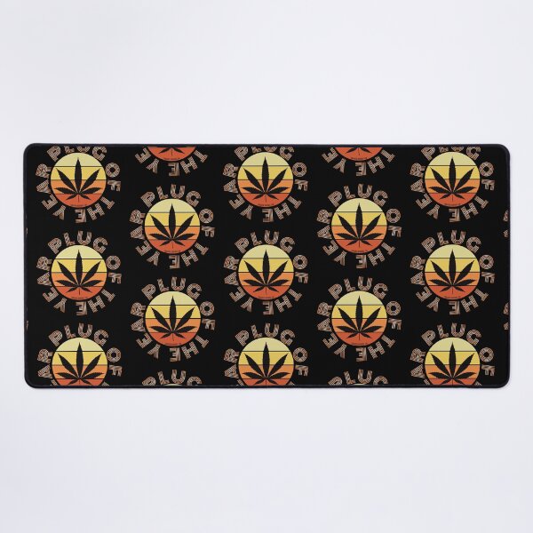Item preview, Retro Vintage Sunset Orange Pot leaf-Plug of the year designed and sold by YomeHayin.